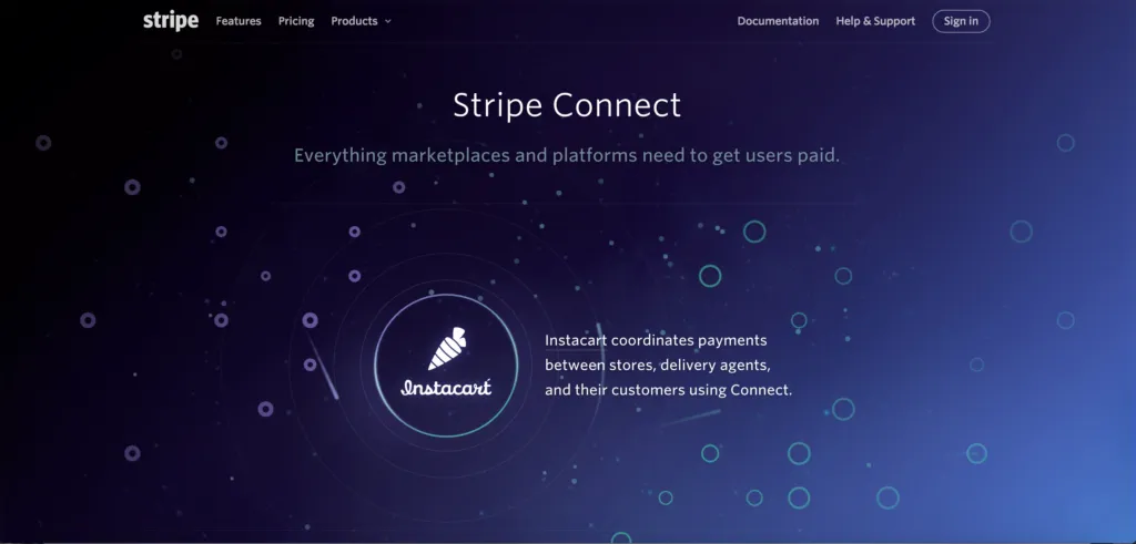An example of Stripe’s dynamic, detailed — yet clean — design. A screenshot doesn’t do it justice. source: https://stripe.com/connect