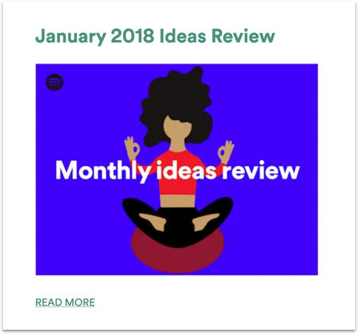 Spotify even has a monthly