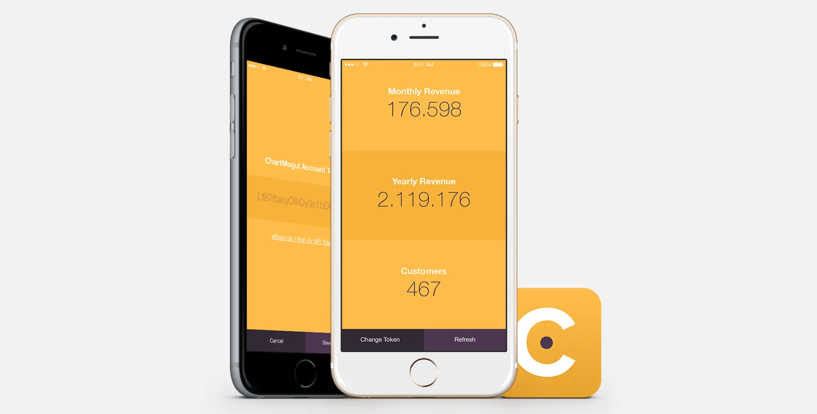 The SmartPlan app allows anyone with a ChartMogul account to quickly view their MRR, ARR & Customer numbers on the go.