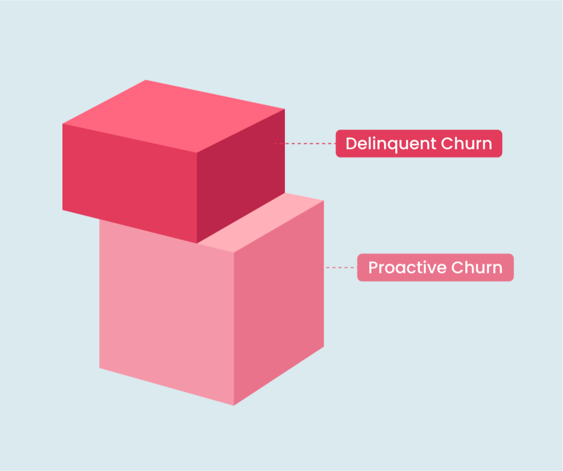 Proactive Churn vs Delinquent Churn