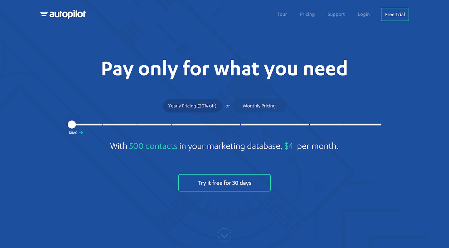 Autopilot Pricing Page