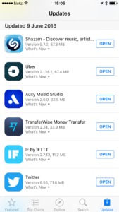 App Store updates