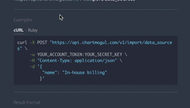 Ruby client documentation