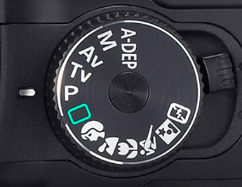 Canon mode dial