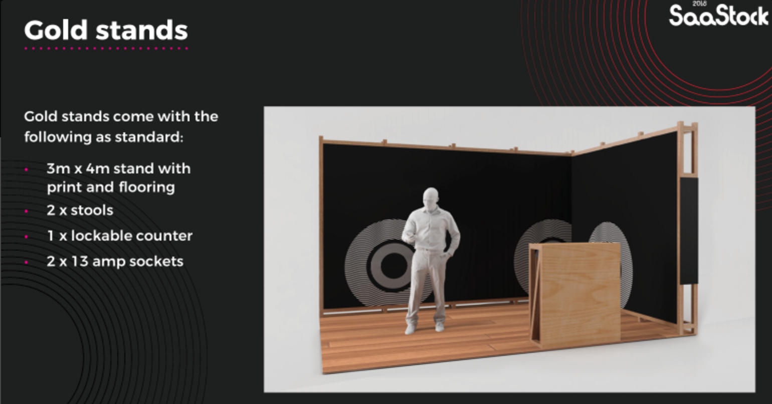 SaaStock booth specifications