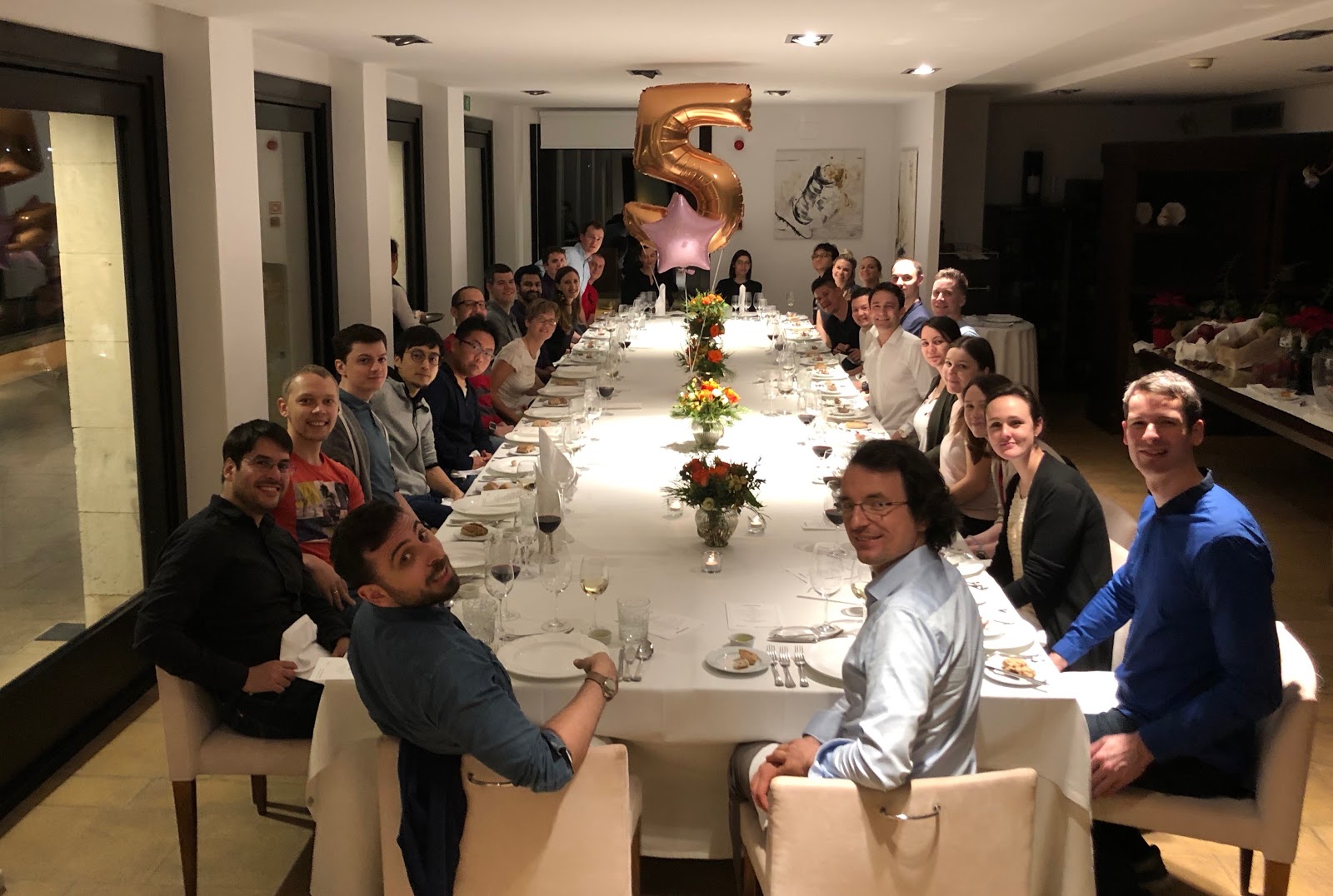 Celebrating ChartMogul's 5th birthday at our last offsite in Mallorca