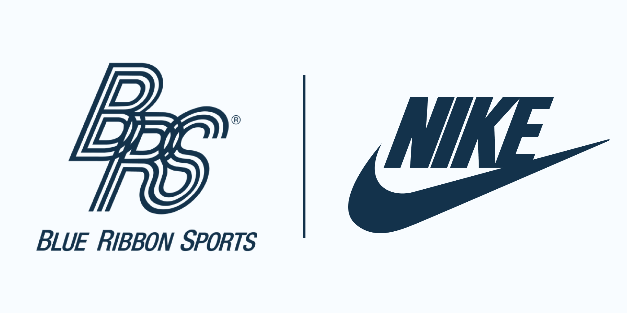 Blue ribbon store sports logo