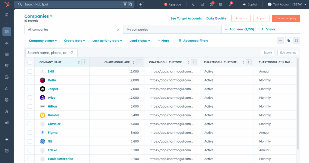 Sync subscription data directly into HubSpot